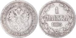 World Coins - Coin, Finland, Alexander II, Markka, 1865, Helsinki, , Silver, KM:3.1