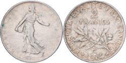 World Coins - France, 2 Francs, Semeuse, 1914, Castelsarrasin, Silver, , Gadoury:532