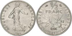 World Coins - France, 1/2 Franc, Semeuse, 1974, Paris, Nickel, , Gadoury:429