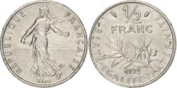 World Coins - France, 1/2 Franc, Semeuse, 1975, Paris, Nickel, , Gadoury:429