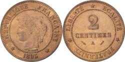 World Coins - Coin, France, Cérès, 2 Centimes, 1895, Paris, , Bronze, KM:827.1