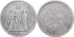 World Coins - Coin, France, Hercule, 5 Francs, 1878, Bordeaux, , Silver, KM:820.2