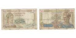 World Coins - France, 50 Francs, Cérès, 1936, 1936-09-17, F(12-15), Fayette:17.30, KM:81