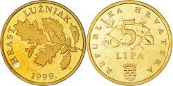 World Coins - Coin, Croatia, 5 Lipa, 1999, , Brass plated steel, KM:5