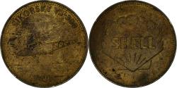 World Coins - France, Token, Collection Shell, Sikorsky VS-300, Bronze-Aluminium,