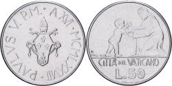 World Coins - Vatican, Paul VI, 50 Lire, 1978, Rome, Stainless Steel, , KM:136