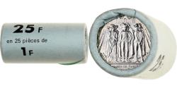 World Coins - France, Rouleau 25x1 Franc, États généraux, 1989, MDP, Nickel,