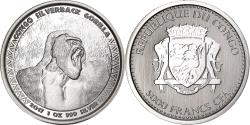 World Coins - Congo Republic, 5000 Francs, 2017, Paris, Silver,