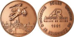 World Coins - France, Token, Aéroport de Rouen, Vallée de Seine, Business & industry, 1991