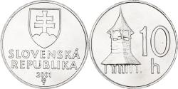World Coins - Coin, Slovakia, 10 Halierov, 2001, , Aluminum, KM:17