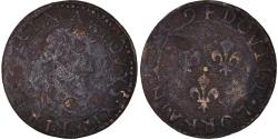 World Coins - Coin, France, Louis XIII, Double Lorrain, 1639, Stenay, , Copper
