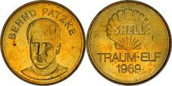 World Coins - Germany, Token, Shell, Traum-Elf, Football, Bernd Patzke, 1969,