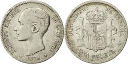 World Coins - coin, Spain, Alfonso XII, Peseta, 1876, Madrid, , Silver, KM:672
