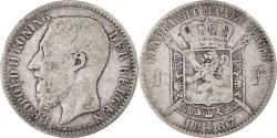 World Coins - Coin, Belgium, Leopold II, Franc, 1887, , Silver, KM:29.2