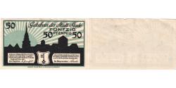 World Coins - Germany, Stade, 50 Pfennig, 1920-05-01, AU(55-58)