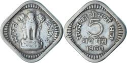World Coins - Coin, India, 5 Naye Paise, 1960