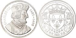 World Coins - France, Medal, Les Rois de France, Charles VIII, History, , Silver