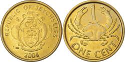 World Coins - Coin, Seychelles, Cent, 2004, British Royal Mint, , Brass, KM:46.2
