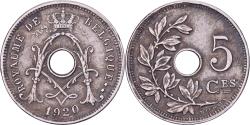 World Coins - Belgium, Albert I, 5 Centimes, 1920, Brussels, Copper-nickel, , KM:66