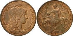 World Coins - Coin, France, Dupuis, 5 Centimes, 1913, Paris, , Bronze, KM:842