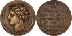 World Coins - France, Medal, Société des Sciences Morales et des arts de Seine et Oise