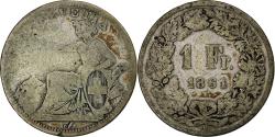 World Coins - Switzerland, Franc, 1861, Bern, Silver, , KM:9a