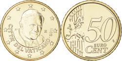 World Coins - Vatican, 50 Euro Cent, 2011, Rome, Doré, , Brass Gilt