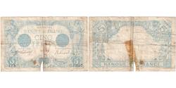 World Coins - France, 5 Francs, Bleu, 1916-03-01, U.10607, VG(8-10)