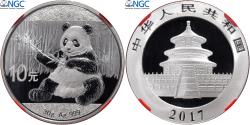 World Coins - China, 10 Yüan, Panda, Kung Fu Panda 3, 2017, Proof, Silver, NGC,