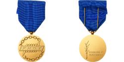 World Coins - France, Honneur et Fraternité, F.N.D.T, Medal, Uncirculated, Gilt Bronze, 36