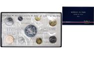 World Coins - Coin, France, Coffret 1 c. à 50 frs., 1974, Monnaie de Paris, FDC,