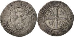 World Coins - Coin, France, Charles VI, Blanc Guénar, Dijon, , Billon, Duplessy:377A
