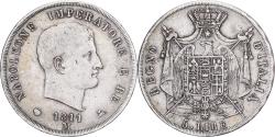 World Coins - Kingdom of Italy, Napoleon I, 5 Lire, 1811, Milan, Silver,
