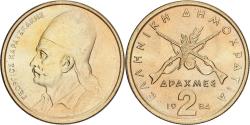 World Coins - Greece, 2 Drachmes, 1984, Athens, Proof, , Nickel-brass, KM:130