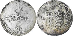 World Coins - France, Louis XIII, 1/4 Ecu de Béarn, Uncertain date, Pau, , Silver