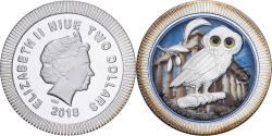 Coin, Niue, Elizabeth II, Athena Owl, 2 Dollars, 2017, 1 Oz, , Silver