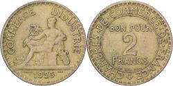 World Coins - France, 2 Francs, Chambre de commerce, 1925, Paris, Aluminum-Bronze,
