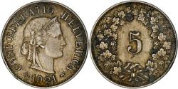 World Coins - Coin, Switzerland, 5 Rappen, 1921, Bern, , Copper-nickel, KM:26