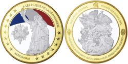 World Coins - France, Medal, Les piliers de la République, Marianne, Copper Clad Brass