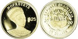 World Coins - Coin, Liberia, Néfertiti, 25 Dollars, 2000, American Mint, , Gold