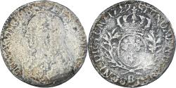 World Coins - Coin, France, Louis XV, 1/5 Écu aux branches d'olivier, 1729, Rouen,