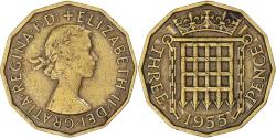 World Coins - Coin, Great Britain, 3 Pence, 1955