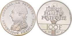 World Coins - Coin, France, Lafayette, 100 Francs, 1987, Proof, , Silver, KM:962a