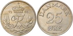 World Coins - Coin, Denmark, Frederik IX, 25 Öre, 1955, Copenhagen, , Copper-nickel