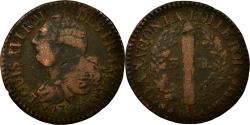World Coins - Coin, France, Louis XVI, 3 deniers français, 1792, Strasbourg