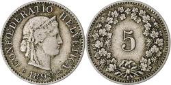 World Coins - Switzerland, 5 Rappen, Libertas, 1899, Bern, Copper-nickel, , KM:26