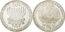 World Coins - GERMANY - FEDERAL REPUBLIC, 5 Mark, 1974, Stuttgart, Germany, , Silver