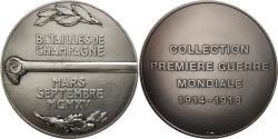 World Coins - France, Medal, Bataille de Champagne, Mars et septembre 1915, History
