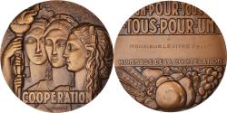 World Coins - France, Medal, Art Déco, Hommage de la Coopération, Politics, Society, War