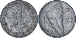 World Coins - Poland, 5 Zlotych, 1974